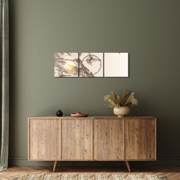 Kép - Kolibri (órával) (90x30 cm)