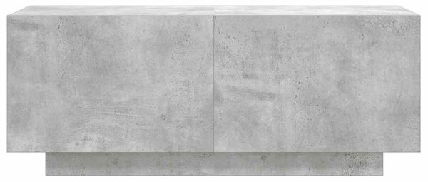 Betonszürke szerelt fa TV-szekrény 100x35x40 cm