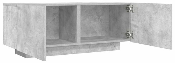 Betonszürke szerelt fa TV-szekrény 100x35x40 cm