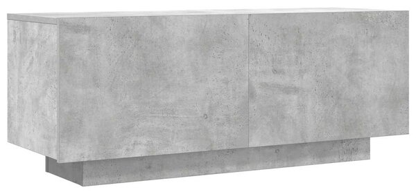 Betonszürke szerelt fa TV-szekrény 100x35x40 cm