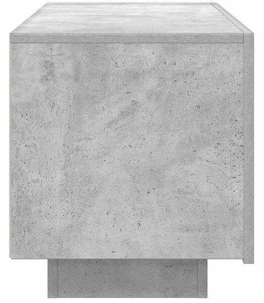 Betonszürke szerelt fa TV-szekrény 100x35x40 cm