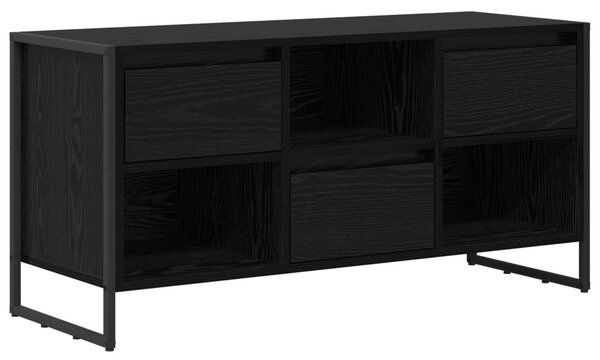 TV szekrény 100 x 36 x 49,5 cm Fekete tölgy Szerelt Fa