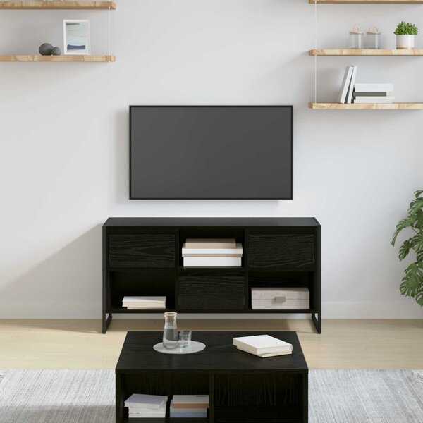TV szekrény 100 x 36 x 49,5 cm Fekete tölgy Szerelt Fa