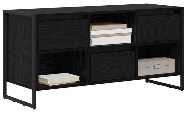 TV szekrény 100 x 36 x 49,5 cm Fekete tölgy Szerelt Fa