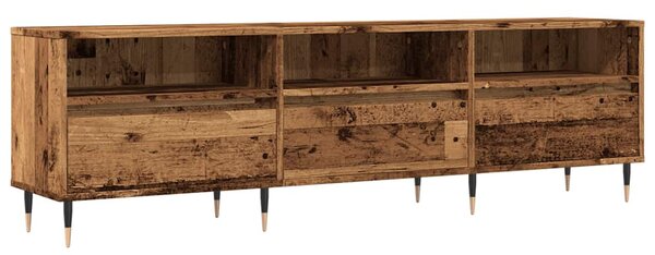 Antik fa színű szerelt fa TV-szekrény 150 x 30 x 44,5 cm