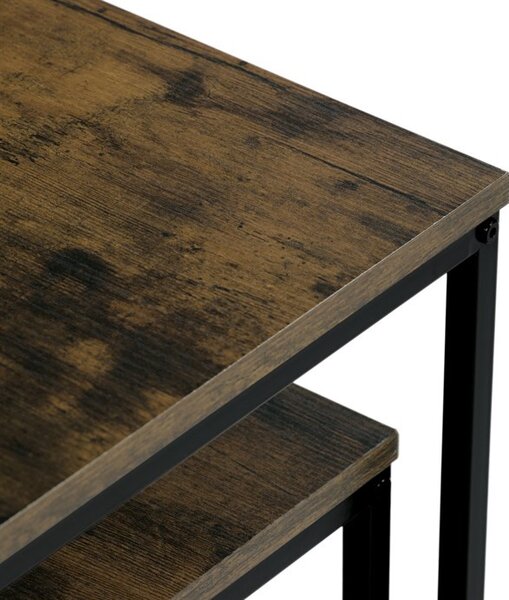 Lerakóasztal 50 × 50 × 52 cm, MDF, öregfa AF-076 OLW