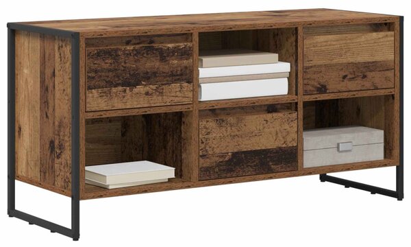 TV szekrény fiókkal Öreg fa 100 x 36 x 49,5 cm Faanyag