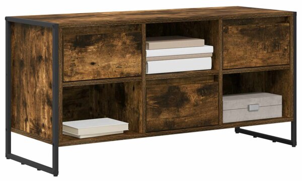 TV szekrény 100 x 36 x 49,5 cm Füstös tölgy Szerelt Fa