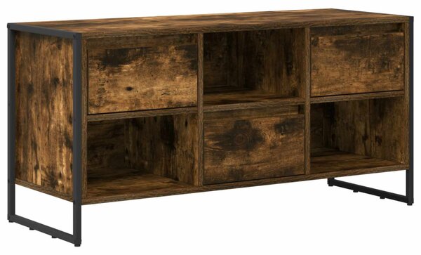 TV szekrény 100 x 36 x 49,5 cm Füstös tölgy Szerelt Fa