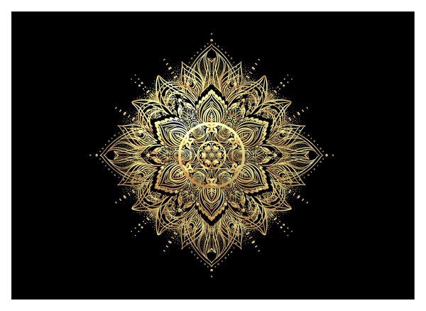 Kép - Mandala gazdagság (üvegen) (70x50 cm)