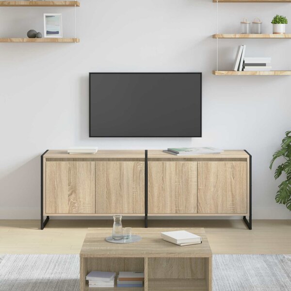 TV szekrény Sonoma 140 x 36 x 49.5 cm Faanyag