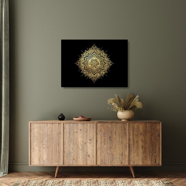 Kép - Mandala gazdagság (üvegen) (70x50 cm)