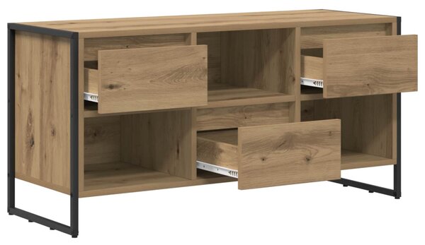 TV szekrény 100 x 36 x 49,5 cm Művészi tölgy Szerelt Fa