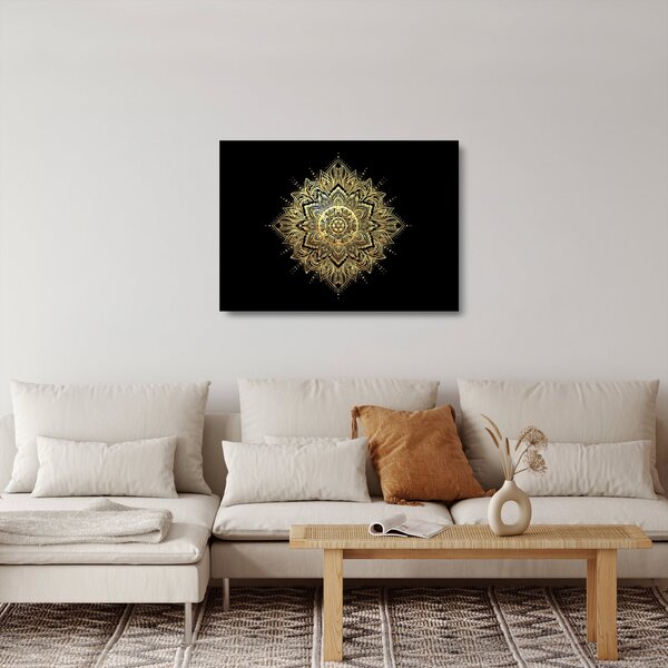 Kép - Mandala gazdagság (üvegen) (70x50 cm)