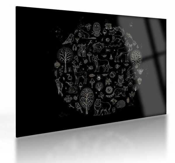 Kép - természet (üvegen) (70x50 cm)