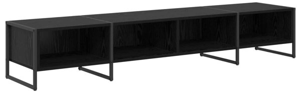 TV szekrény Fekete tölgy 170.5 x 36 x 30.5 cm Faanyag
