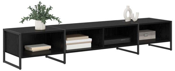 TV szekrény Fekete tölgy 170.5 x 36 x 30.5 cm Faanyag