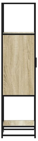 Highboard sonoma tölgy 35,5x35x139 cm gépelt fa és fém
