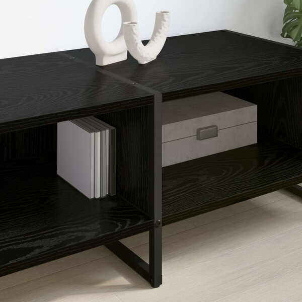 TV szekrény Fekete tölgy 170.5 x 36 x 30.5 cm Faanyag