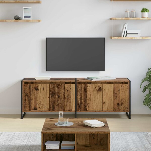 TV szekrény Öreg fa 140 x 36 x 49.5 cm Faanyag