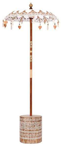 Balinéz Napernyő 260 Krém 95-100 cm Pamut és tömör fa