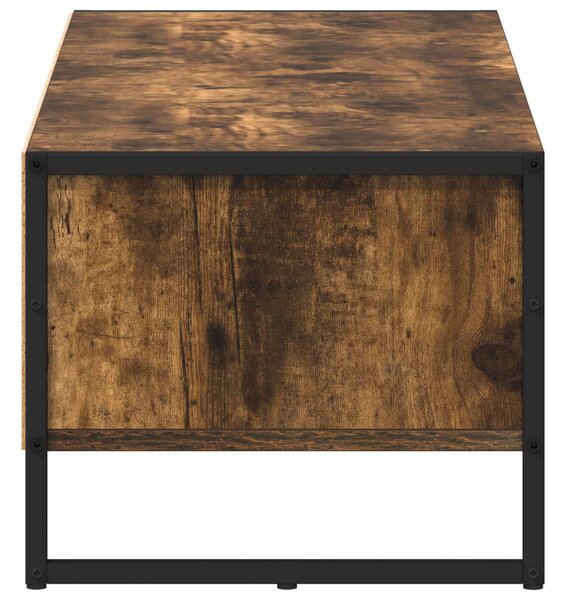 TV szekrény 100 x 36.5 x 30.5 cm Füstös tölgy Szerelt Fa