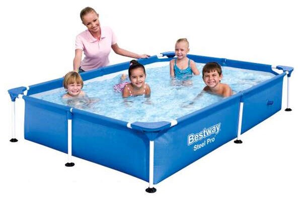 Bestway Steel Pro 221x150x43cm Fémvázas medence, javító készlettel (56401N)