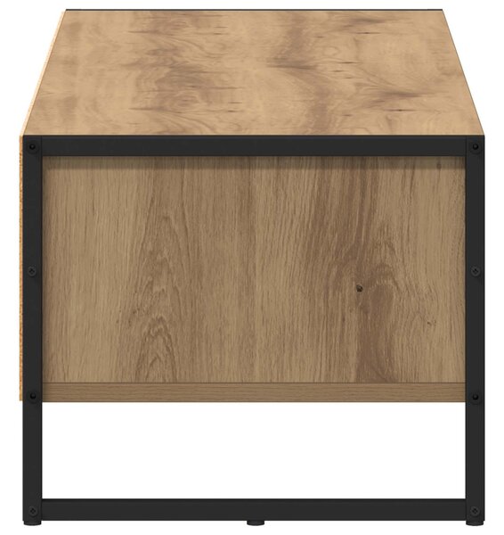TV szekrény 100 x 36.5 x 30.5 cm Művészi tölgy Szerelt Fa