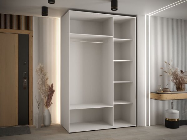DAVOS 1 ruhásszekrény 150x235x60 - fehér