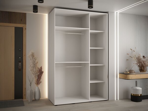 DAVOS 1 ruhásszekrény 150x235x60 - fehér