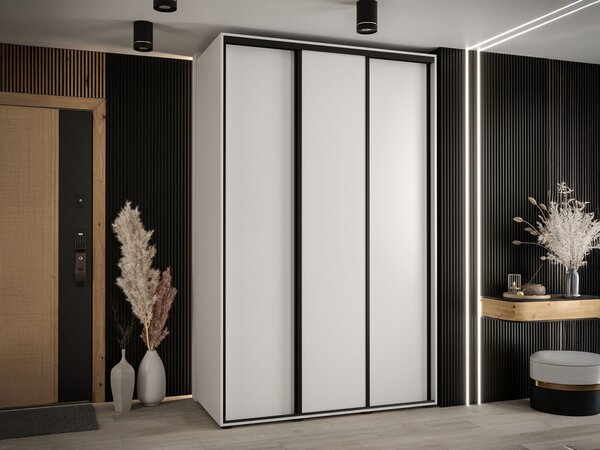DAVOS 1 ruhásszekrény 150x235x60 - fehér