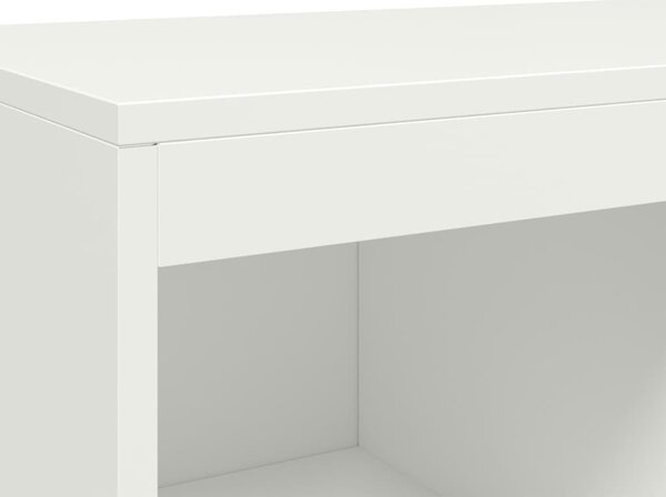 Fehér acél magasszekrény 68x39x111,5 cm