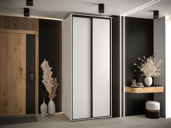 DAVOS 1 ruhásszekrény 100x235x60 - fehér