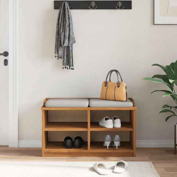 SANDNES tömör fenyőfa előszobapad 87x40x50 cm