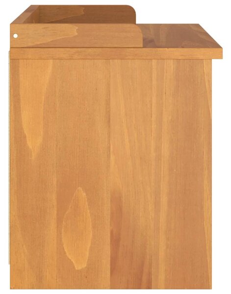 SANDNES tömör fenyőfa előszobapad 87x40x50 cm