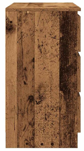 Antik fa szerelt fa tálalószekrény fiókos 71x35x65 cm
