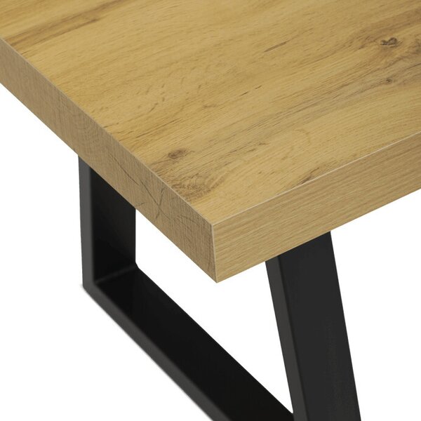Dohányzóasztal 120 × 60 × 50 cm, melamin, tölgy CT-R5212 OAK