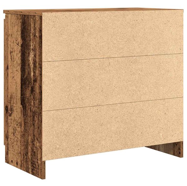 Antik fa szerelt fa tálalószekrény fiókos 71x35x65 cm