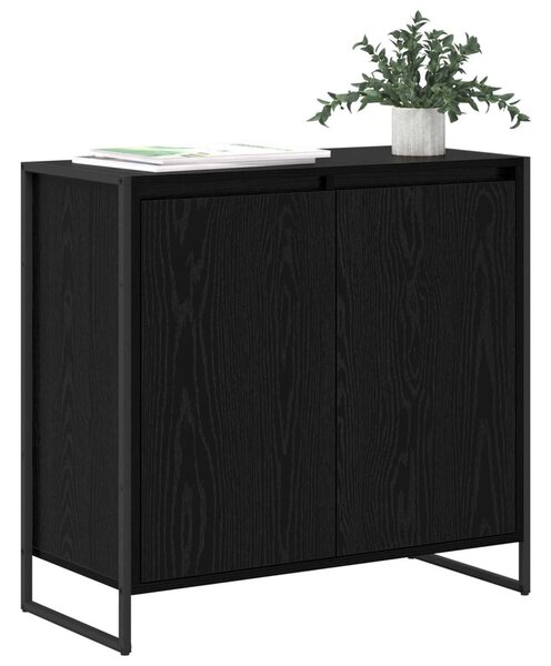 Oldalsó szekrény Fekete tölgy 79 x 36 x 75 cm Faanyag