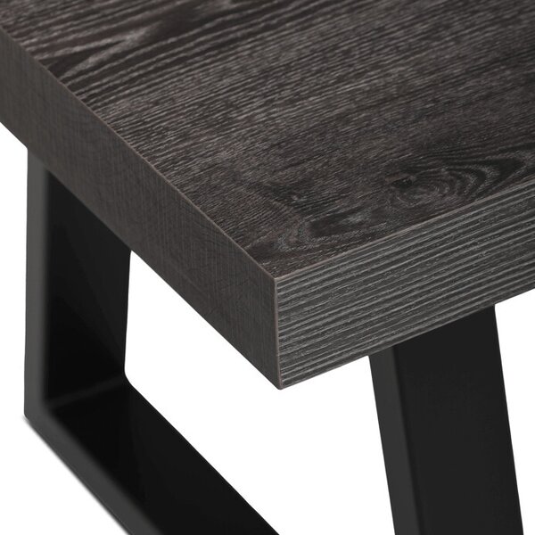 Dohányzóasztal 120 × 60 × 50 cm, melamin, szürke tölgy CT-R5212 GREY