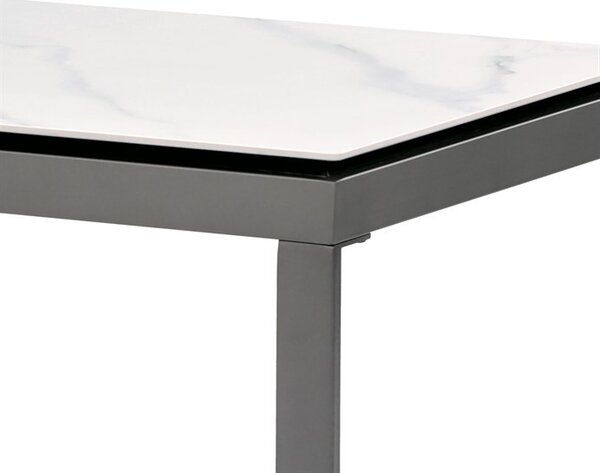 Dohányzóasztal 121 × 61 × 45 cm, szinterezett kerámia, márvány AHG-284 WT