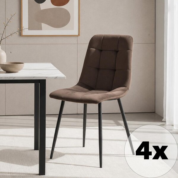 Avenberg ARDEN Étkezőszék szett - 4db, barna