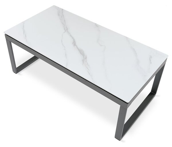 Dohányzóasztal 121 × 61 × 45 cm, szinterezett kerámia, márvány AHG-284 WT