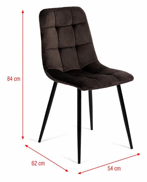 Avenberg ARDEN Étkezőszék szett - 4db, barna