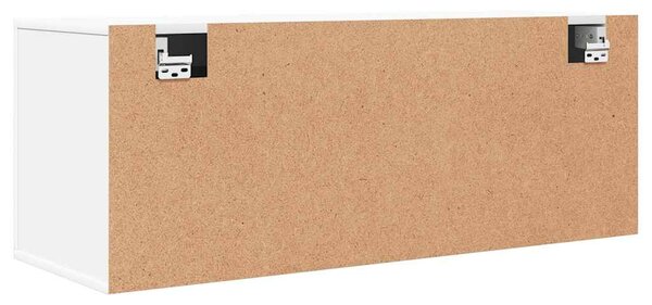 Fehér szerelt fa fali cipőszekrény 100 x 35 x 38 cm