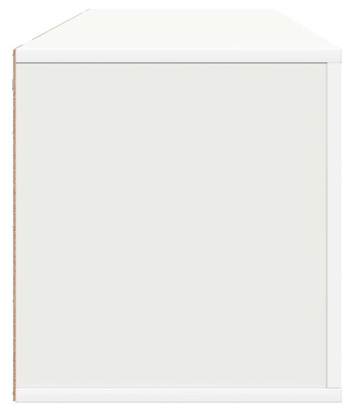 Fehér szerelt fa fali cipőszekrény 100 x 35 x 38 cm