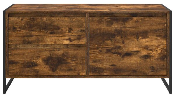 TV szekrény 100 x 36 x 49.5 cm Füstös tölgy Szerelt Fa