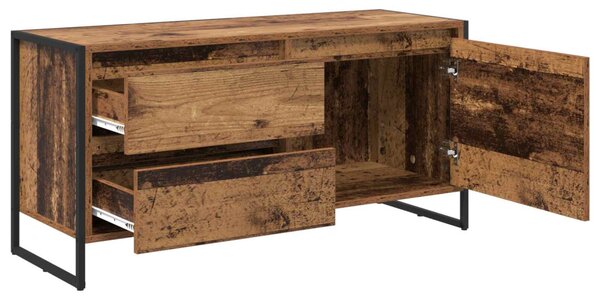 TV szekrény fiókkal Öreg fa 100 x 36 x 49.5 cm Faanyag