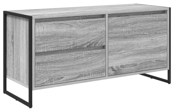 TV szekrény fiókkal Szürke Sonoma 100 x 36 x 49.5 cm Faanyag