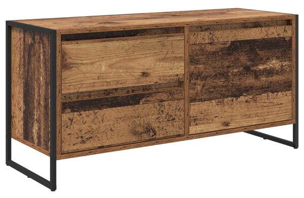 TV szekrény fiókkal Öreg fa 100 x 36 x 49.5 cm Faanyag
